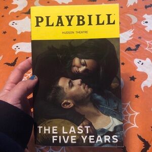 Nick Jonas The Last Five Years Broadway Musical Playbill